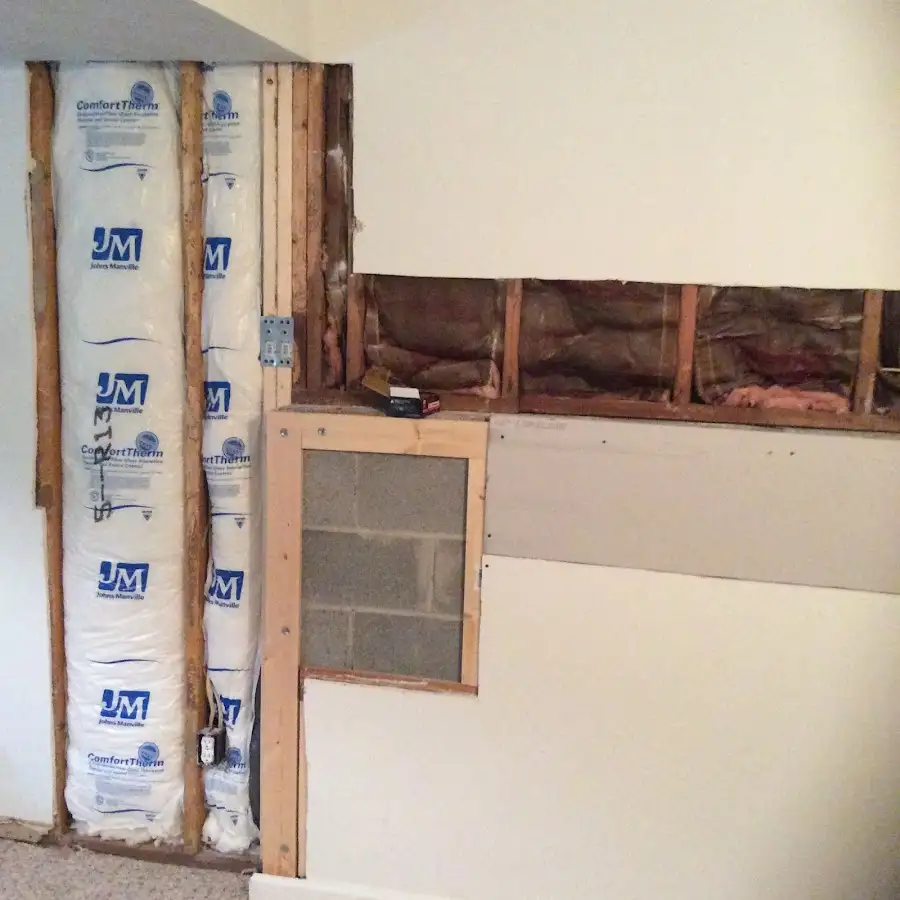 Wall insulation replacement during Odor Removal & Deodorization in Ladera Heights